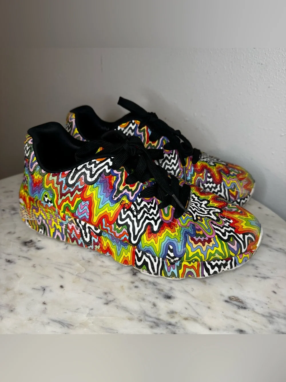 Skechers Jen Stark Shoes Size 4 Unisex Big Kids Fantastic Condition